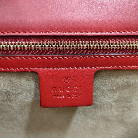 Gucci Shoulder Bag Sherry Line Red Leather 3973639 - Picture 7 of 10